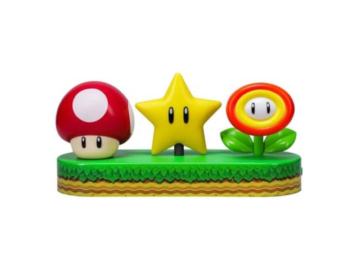 Paladone Lampe icône Super Mario – Lampe de bureau sur pied sous licence officielle Mario Brothers\, décoration de salle de jeux et marchandises pour garçons et filles\, veilleuse accessoire cadeau pour