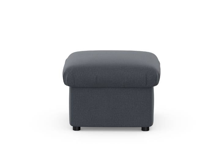 Hocker, Polyester-Nylon, Dunkelgrau, 60×60 cm, Modern, Domo-Collection