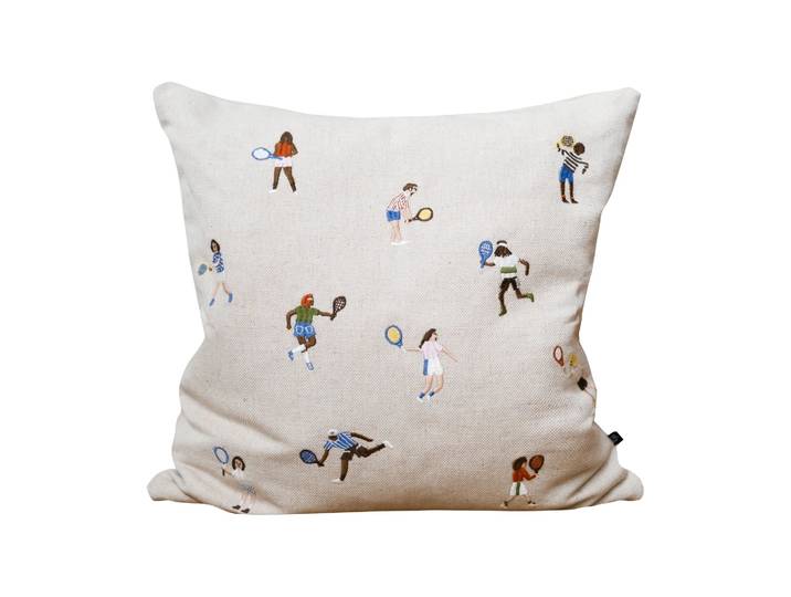 Fine Little Day Housse de coussin Tennis 48x48cm Nature