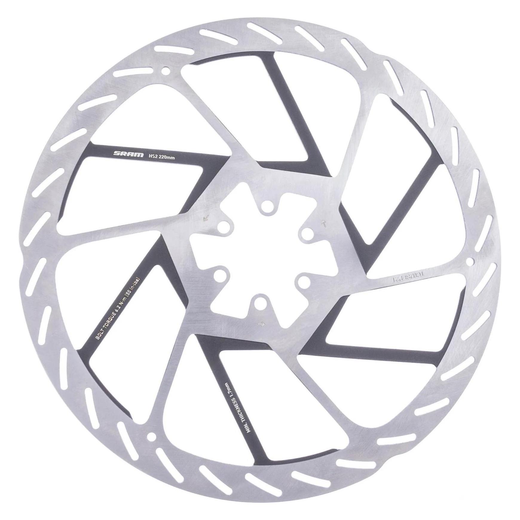 Sram Rotor HS2 Rounded 6-bolt 220mm (220 mm) (00.5018.176.003)