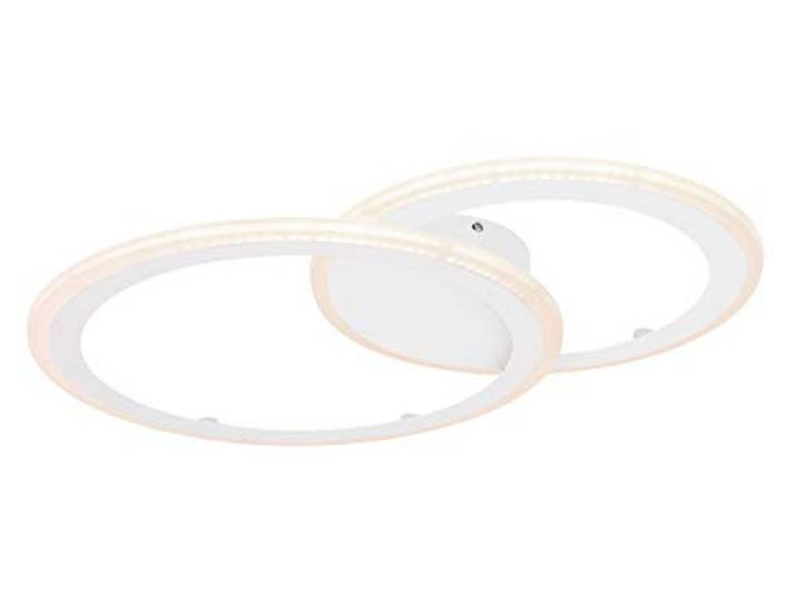 LED Deckenleuchte dimmbar Ring Design Deckenlampe Tageslicht Lampe Fernbedienung weiß