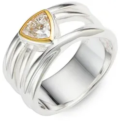 THOMAS & SOHN Lab Grown Diamant ca.0,50ct Ring Palladio Bicoloroptik