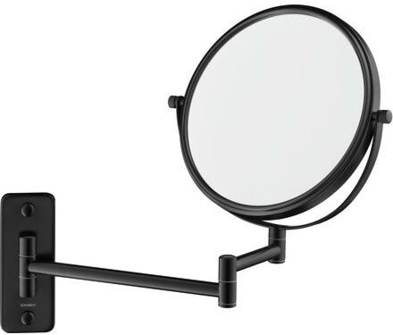 Duravit D-Code Kosmetikspiegel 0099124600 3-fach Vergrößerung, 203x310 mm, Schwarz Matt