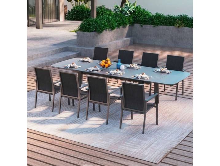 MWH Verona/Anderno Gartenmöbel-Set 9tlg.