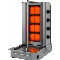 Dönergrill - MOTOR Unten - 4 Brenner - Premium Variante