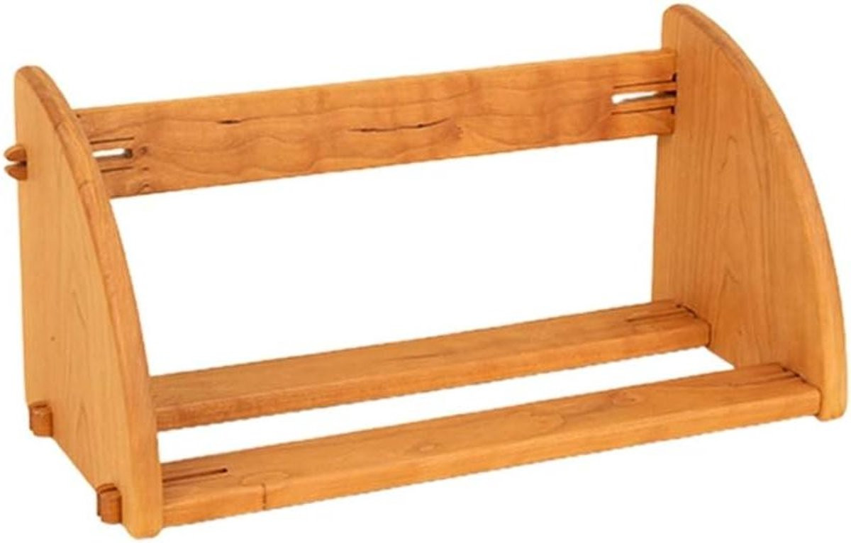 Houten Boekenplank Organizer voor op je Bureau