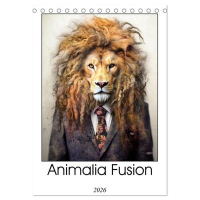 Animalia Fusion (Desk Calendar 2026 DIN A5 portrait), CALVENDO 12 Month DeskCalendar
