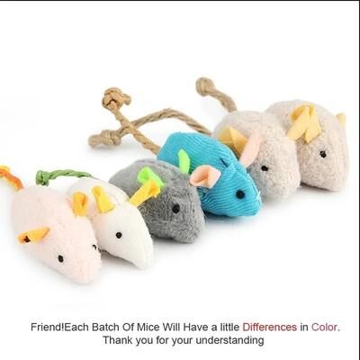 Uplift Picks Interactive Plush Rat Cat Toy Durable Linen Mouse Toy For Indoor Cats And Kittens a
