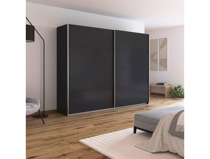 Armoire - Uni 271cm Gris/Gris métallisé