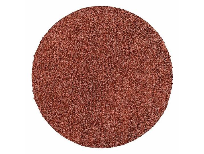 Teppium Tapis Salon Moderne Adulte Terre Cuite 160 cm Rond - Shaggy Poil Long Moelleux et Doux - Chambre Salle de Séjour Cuisine Concevoir Unicolore