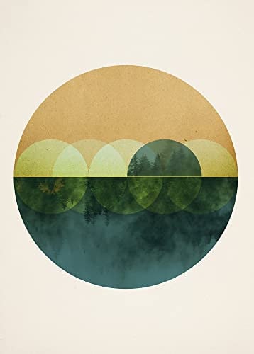 Komar PURE Boutique Poster Abstract Modern Multicolour B: 50 cm, H: 70 cm