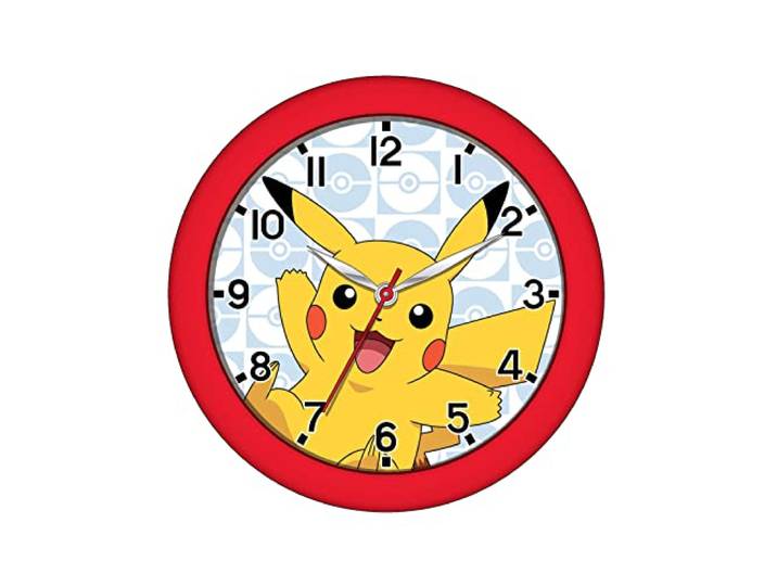Pokemon Pikachu 9.5 Inch Battery Operated Wall Clock