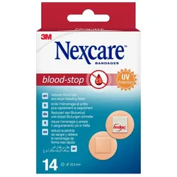 Nexcare Blood-Stop Pflaster Rund 14 ST