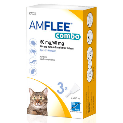 TAD Pharma GmbH AMFLEE combo 50/60mg Lsg.z.Auftropfen f.Katzen 3 St 13921641