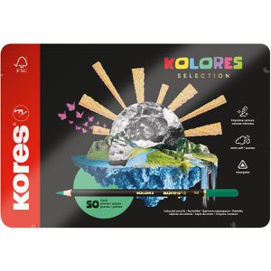 Kores Buntstifte KOLORES Selection, BB93351, farbig sortiert, 50 Stück