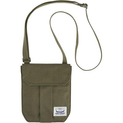 Umhängetasche LEVI'S "DUBOCE CROSSBODY POUCH", Herren, grün (olive night), Web, Baumwolle, Taschen Umhängetasche, mit Logo Stickerei