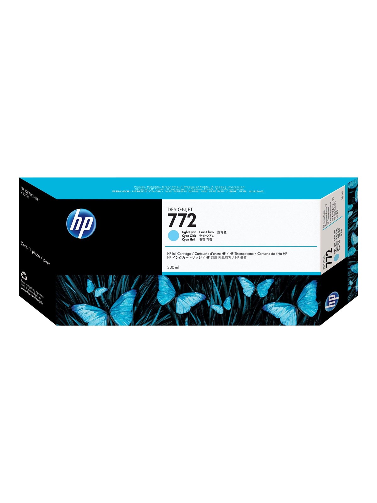 HP 772 / CN632A Light Cyan Ink - Tintenpatrone Helles Cyan