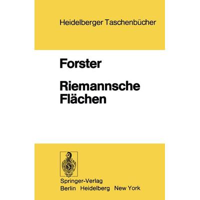 Riemannsche Flächen, Taschenbuch von O. Forster, Springer Berlin, 978-3-540-08034-3