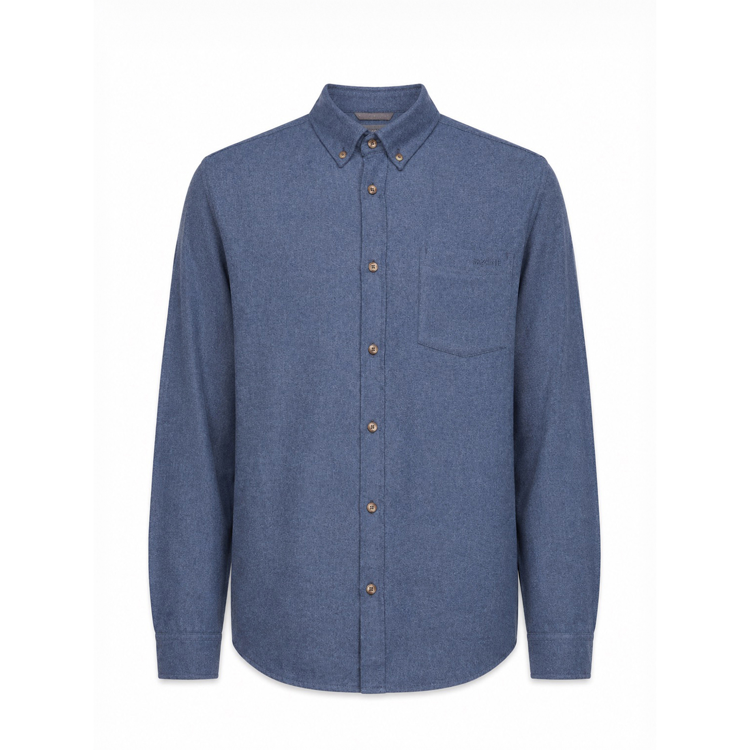 Mazine Melange Flannel Herren Hemden blau Größe L Lifestyle Hautfreundlich