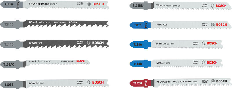 Bosch Stichsägeblatt Set Multi Material, 10-teilig 2 607 012 073