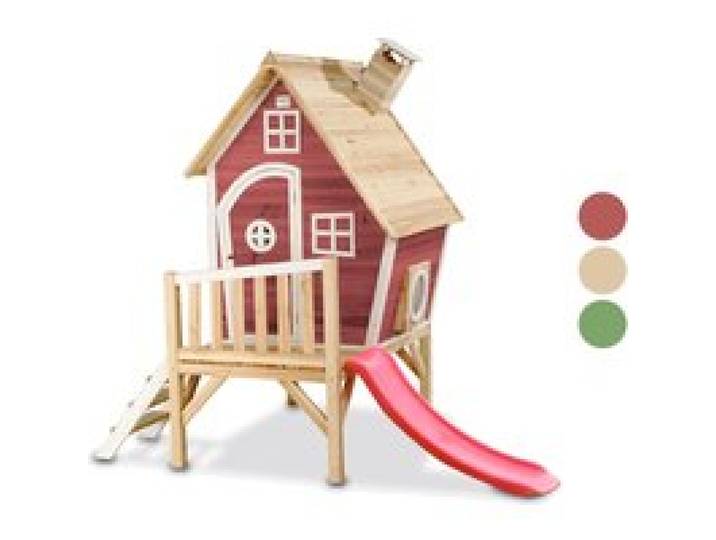 EXIT Maisonnette en bois avec toboggan Fantasia 300