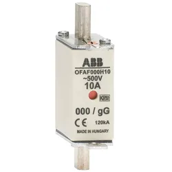 ABB OFAF000H10 NH-Sicherung NH 000 10 A, 500 V gG 1SCA022627R0580