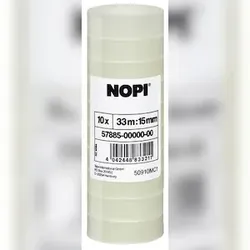 Nopi 57885-00000-00 Klebefilm NOPI® transparent, PP, unsichtbar, Bandgröße (L x B): 33 m x 15 mm