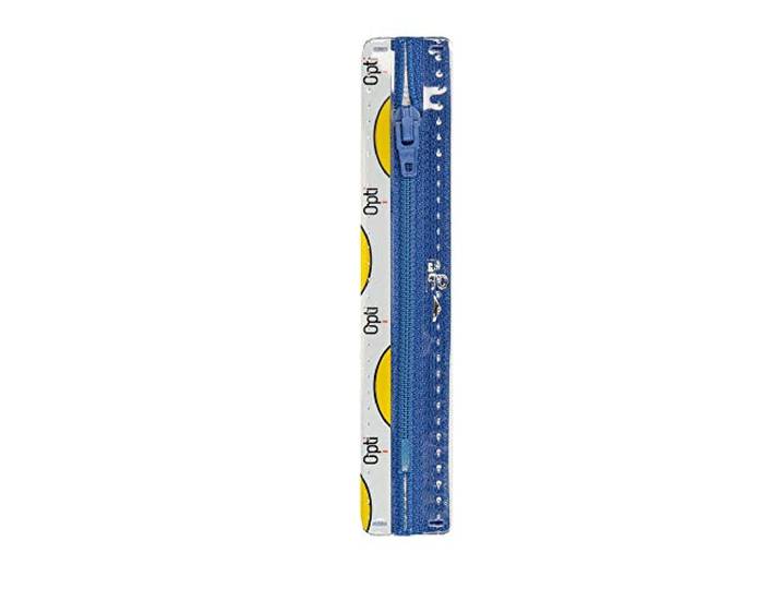 Opti S40-15-00215 ritssluiting, 100% polyester, 00215 blauw, 15 cm