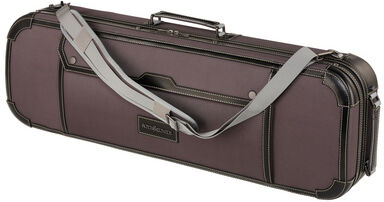 Roth & Junius Leather & Nylon Violin Case GY Grau mit schwarzem Leder