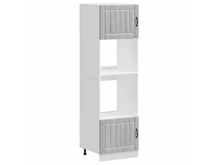 En solde  Cabinets de four 2 pcs UU Armoire rangement Grande espace Kalmar sonoma gris bois d'ingénierie A272
