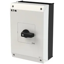 Eaton 207356 EIN-AUS-Schalter, P3, 63 A, Aufbau, 3-polig, mit schwarzem Knebel und Frontschild P3-63/I4