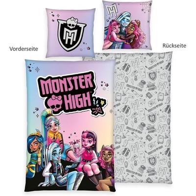 Herding 4427202050 - Bettwäsche Monster High, Baumwolle/Renforcé, 80x80/135x200 cm