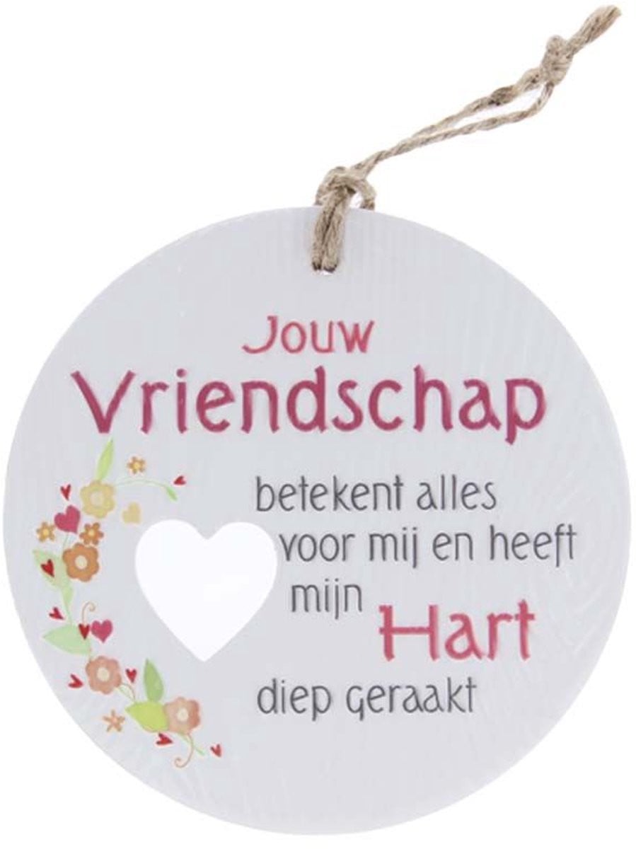 Keramieke hanger Jouw vriendschap