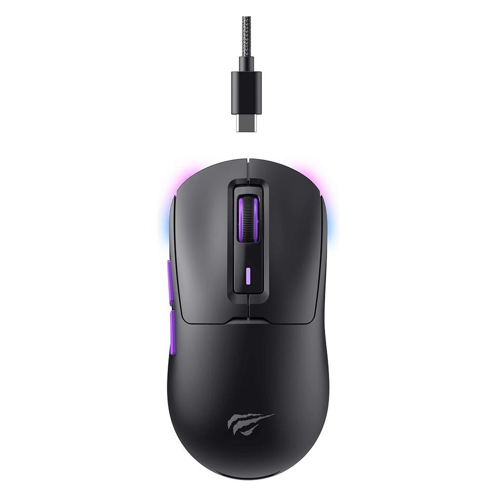 Havit Wireless Gaming Mouse MS969WB, RGB, 1000DPI - 16000DPI, Black (Kabellos) (59982783)