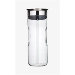 WMF Wasserkaraffe, Serviergefässe, Schwarz, Transparent, Silber