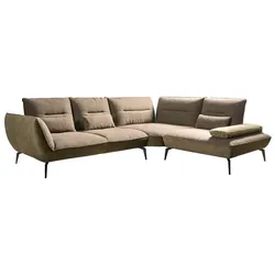 Ecksofa Payton Stoff Khaki / Olive