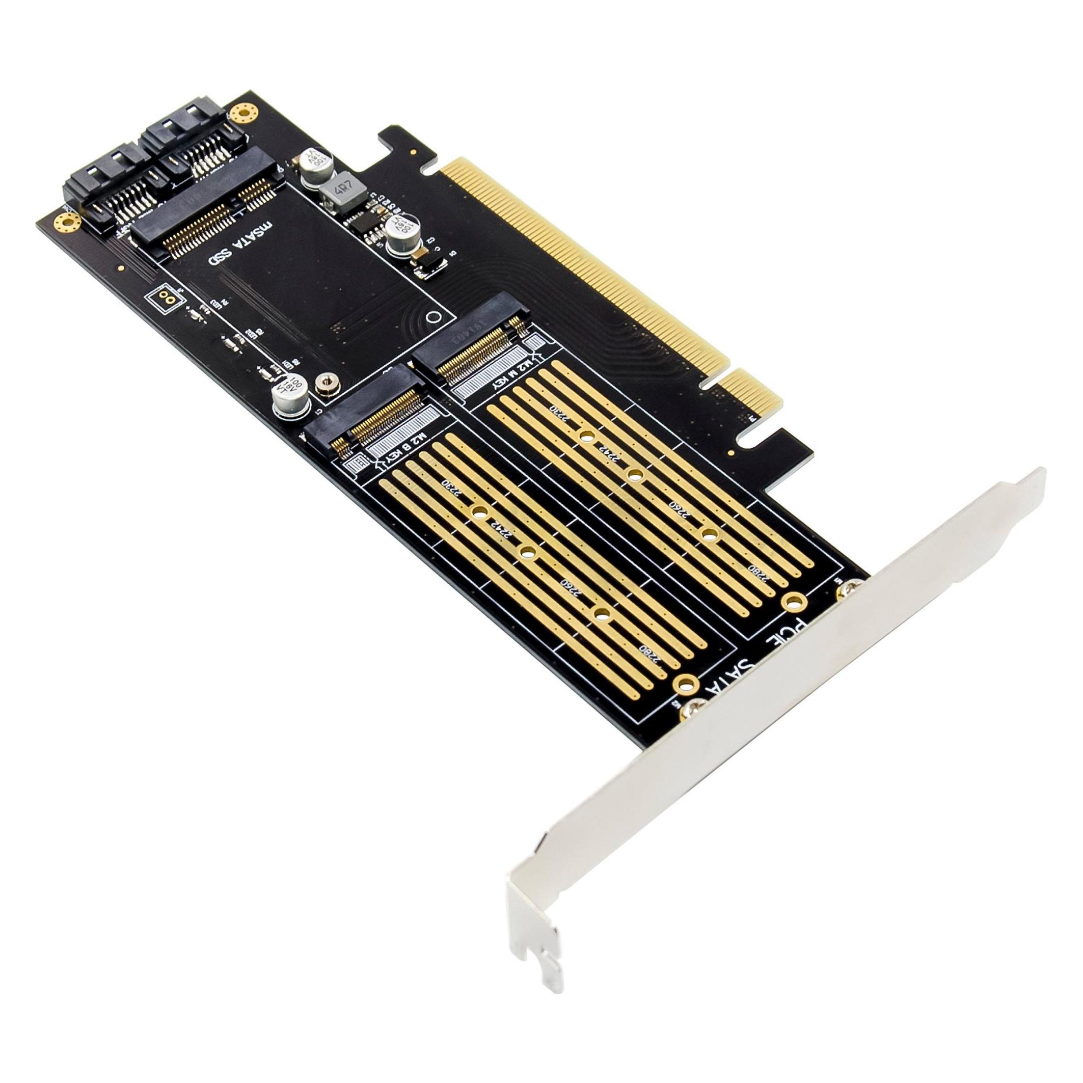 InLine PCIe Karte x16 zu 2x M.2 (76660T)
