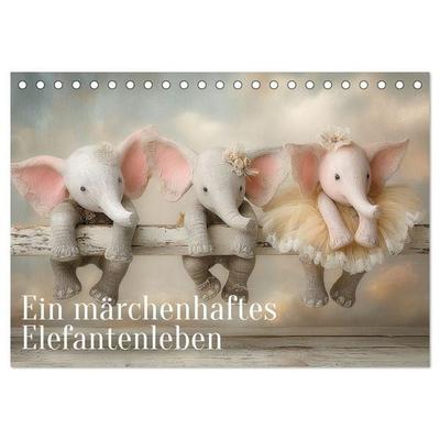 Ein märchenhaftes Elefantenleben (Tischkalender 2027 DIN A5 quer), CALVENDO Monatskalender