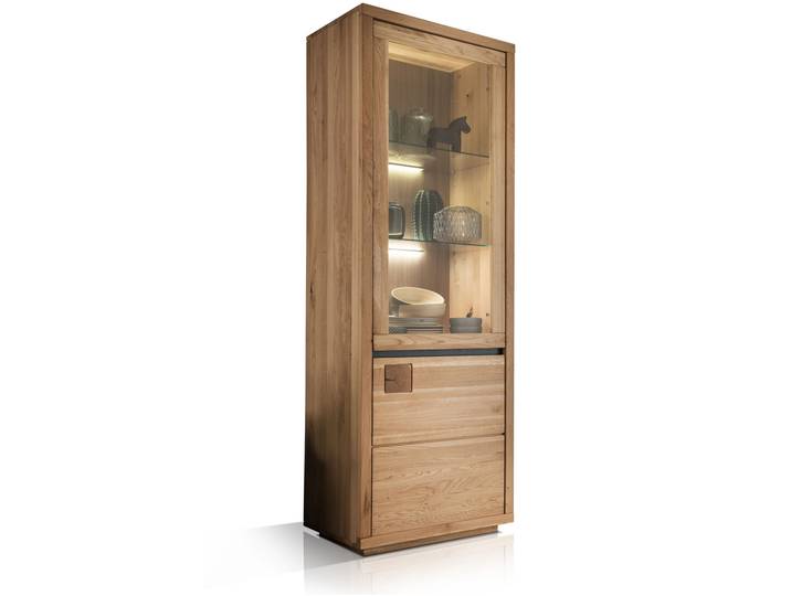 CALDERA Vitrine I, Material Massivholz, Wildeiche geölt