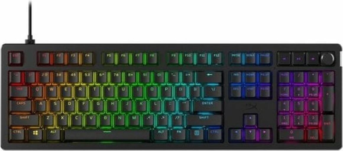 HyperX Alloy Rise mechanisch gaming-toetsenbord met RGB LED, zwart