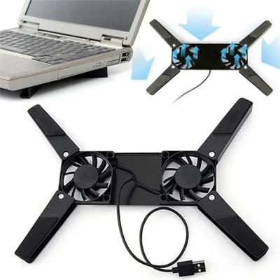 Dual Fan Laptop Cooling Pad With Ergonomic Stand For Notebooks Dual Fan Laptop Cooling Pad With Ergonomic Stand For Notebooks