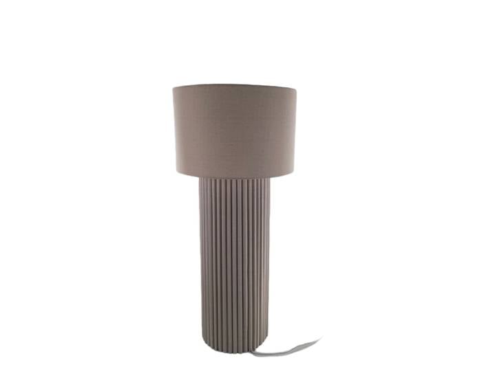 Lampadaire en lin coloris blanc de 45cm
