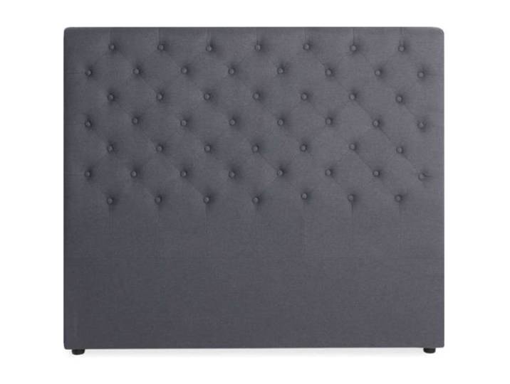 Tête de lit capitonnée Constance 140cm Tissu Gris