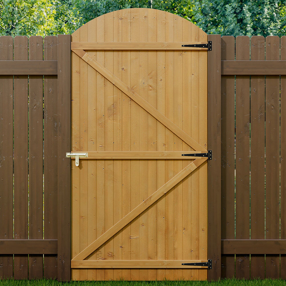 Gracie Oaks Agadir 105 cm W Gate Fencing with 1 Panel(s) Included Beige 210cm H x 105cm W