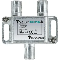Axing BAB1-10P 1-fach Abzweiger, 10 dB, 5 - 1218 MHz, Bauform 01 BAB00110P BAB 1-10P