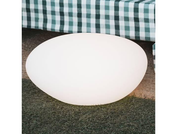 Borne solaire Petra modèle A 40 x 20cm Blanc/Blanc