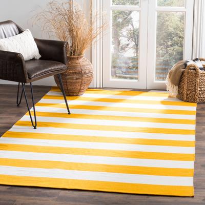 SAFAVIEH Handmade Montauk Caspian Stripe Cotton Flatweave Rug