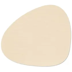 LINDDNA Tischset Curduroy L Curve Leder Gelb Vanille