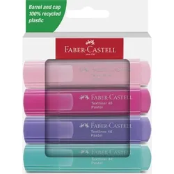 FABER-CASTELL Faber Castell Textmarker TL 46 1-5 mm Pastell 4er Kartonetui