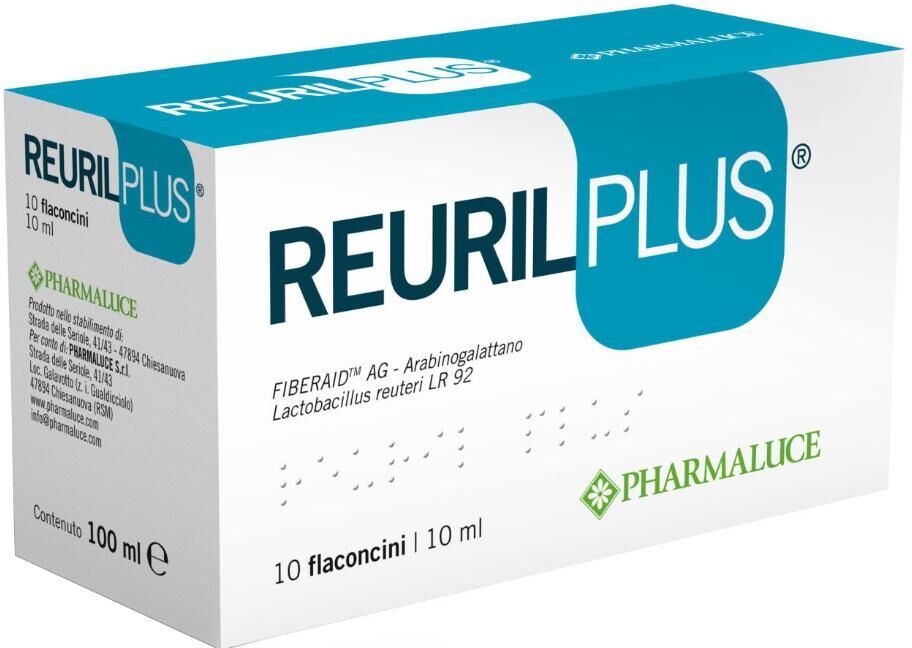 PHARMALUCE Srl Reuril Plus, 10 Flaconcini da 10 ml